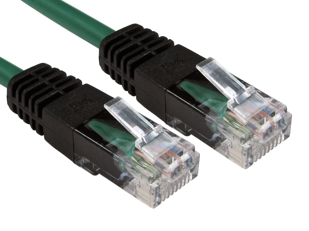 RS PRO, 2m Cat5e, Green RJ45 to Male RJ45 Male, UTP Unshielded, Terminated PVC Sheath