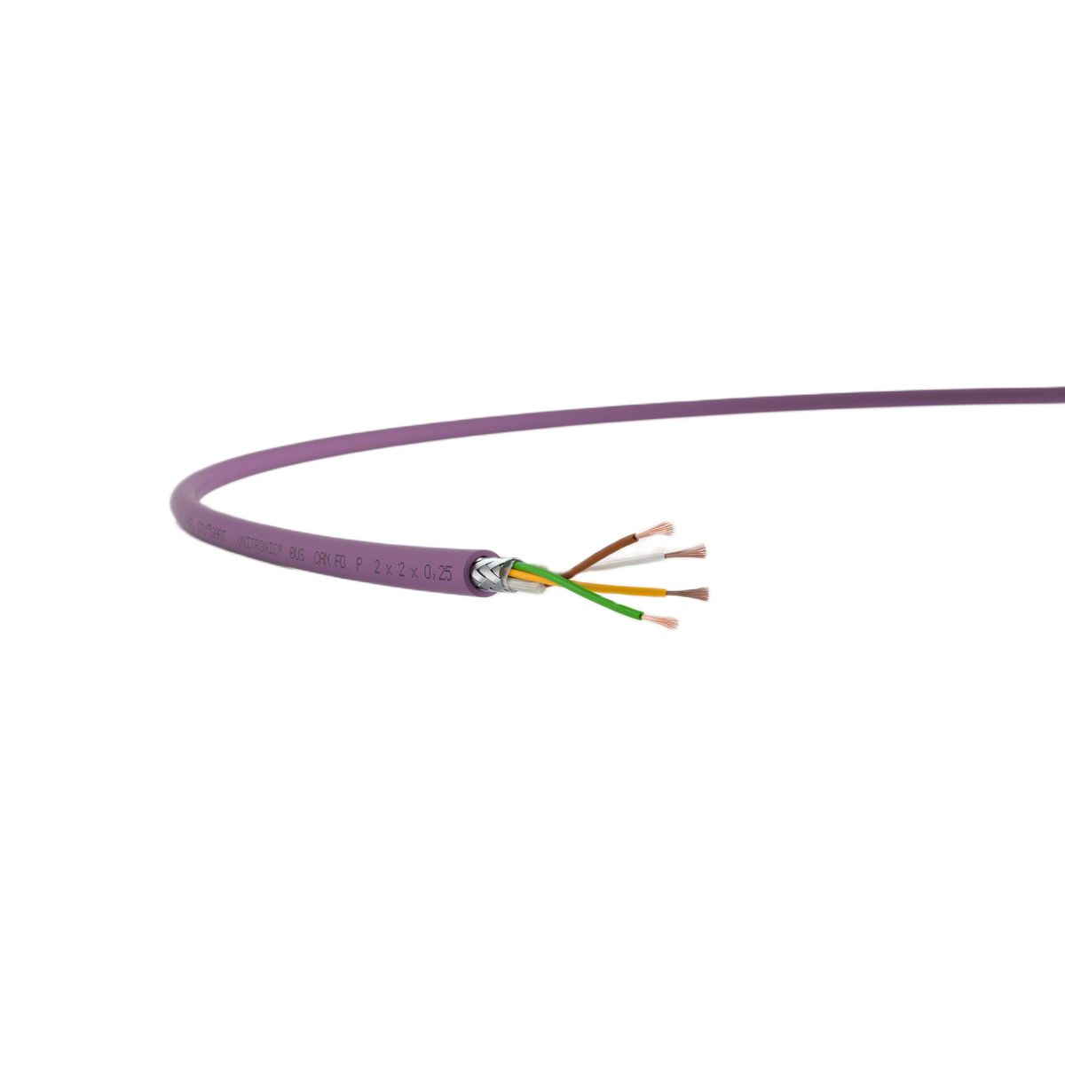 Lapp UNITRONIC BUS Series Bus Cable, 4 Cores, 0.5 mm², Screened, 20 AWG, Copper Braid Shield, CAN-Bus Cable