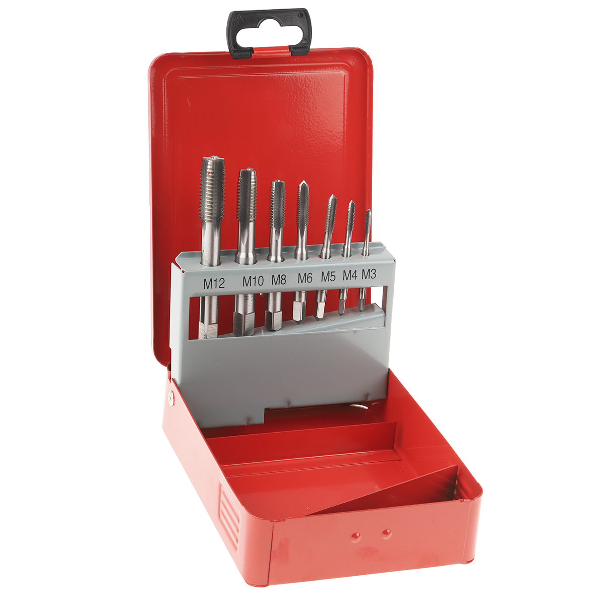 RS PRO Tap Set HSS 7-Piece Metric Standard Hand Tap M3 → M12 Thread