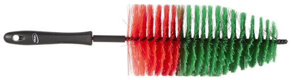 Vikan Soft Bristle Black Scrubbing Brush, 345mm bristle length, Polyester bristle material