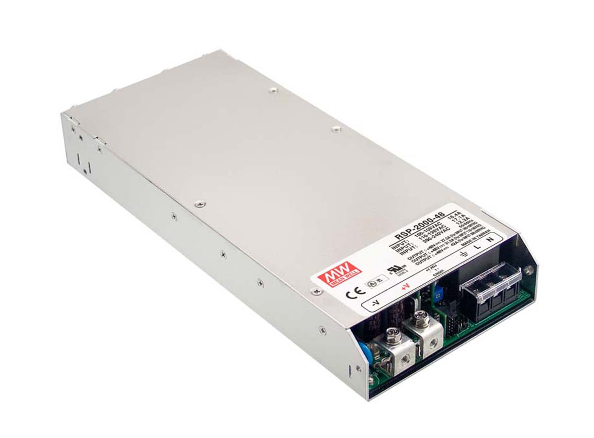 MEAN WELL Switching Power Supply, RSP-2000-12, 12V dc, 100A, 1.2kW, 1 Output, 127 → 370 V dc, 90 → 264 V