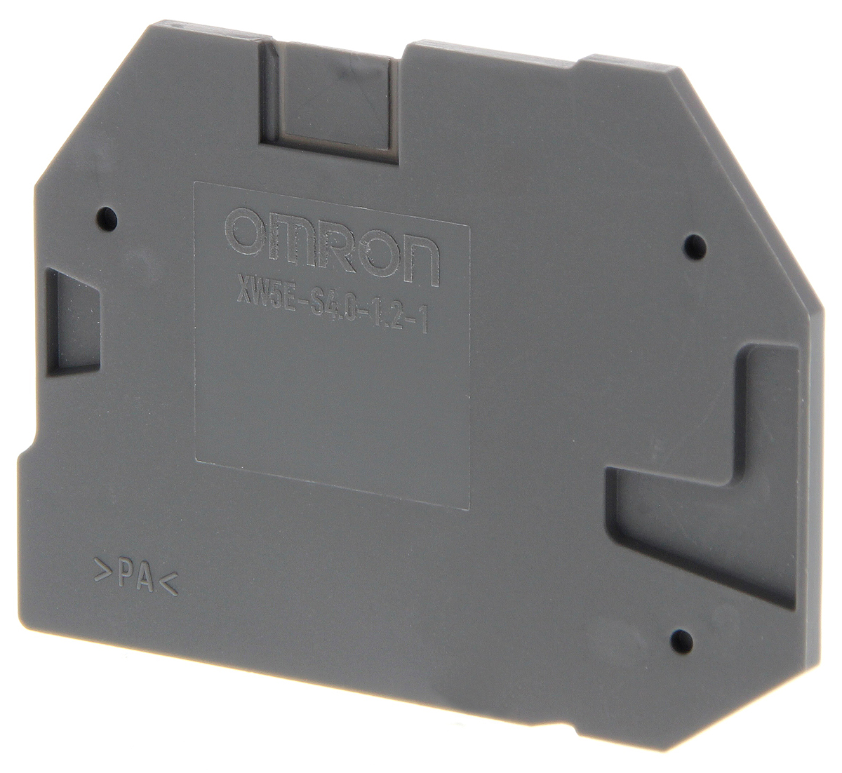 XW5E End Cover for use with XW5G-S4.0-1.2-1 Grounding Terminal Block, XW5T-S4.0-1.2-1 Feed Through Terminal Block,