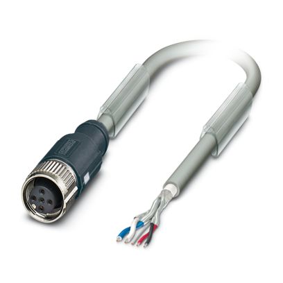 Phoenix Contact SAC Series Bus Cable, 5 Cores, 0.25 mm², 24, 2.5m, Shielded Shield, Data Transfer Cable Cable