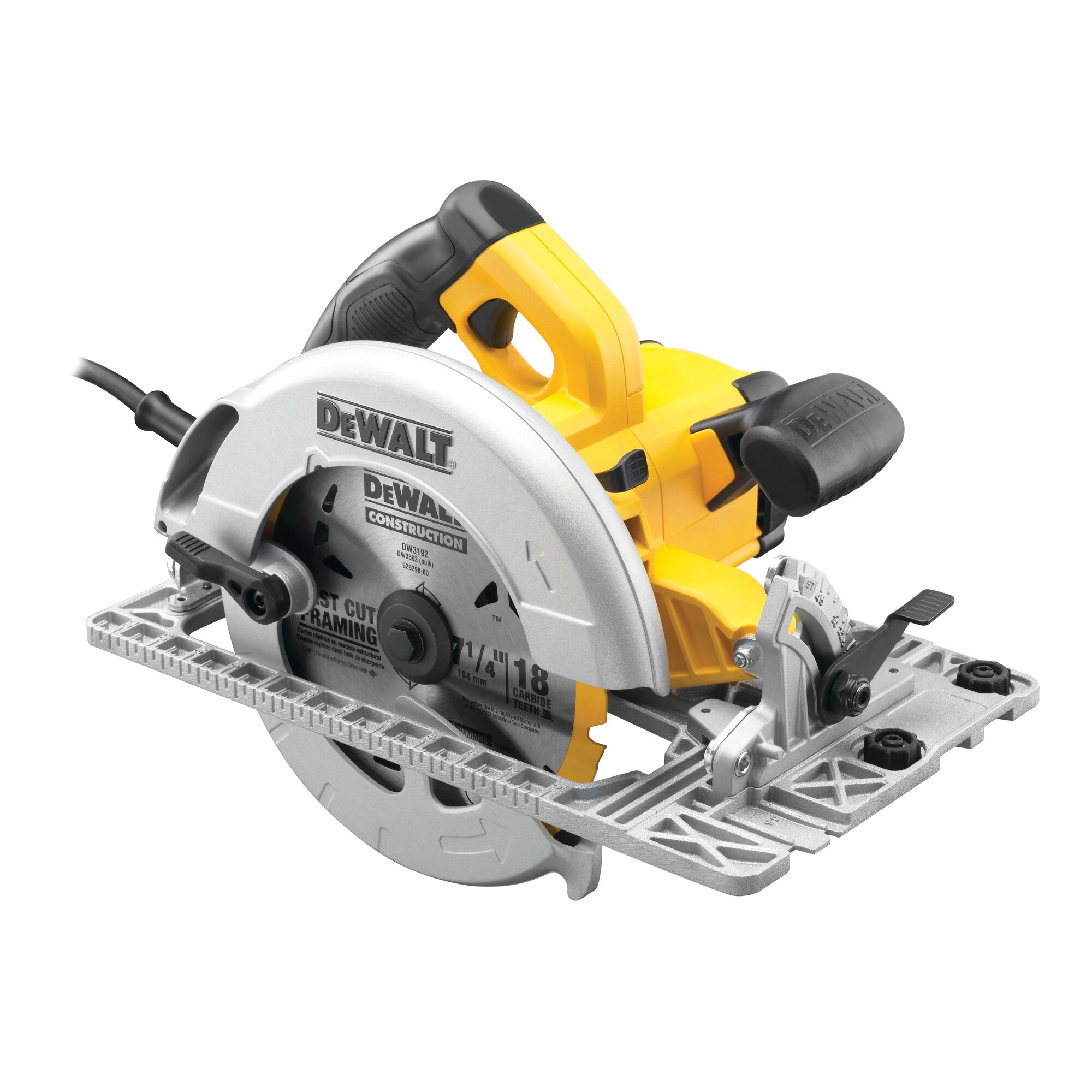 DeWALT DWE DWE576K 190mm Cordless Hand-Held Circular Saw, Type C - Euro Plug