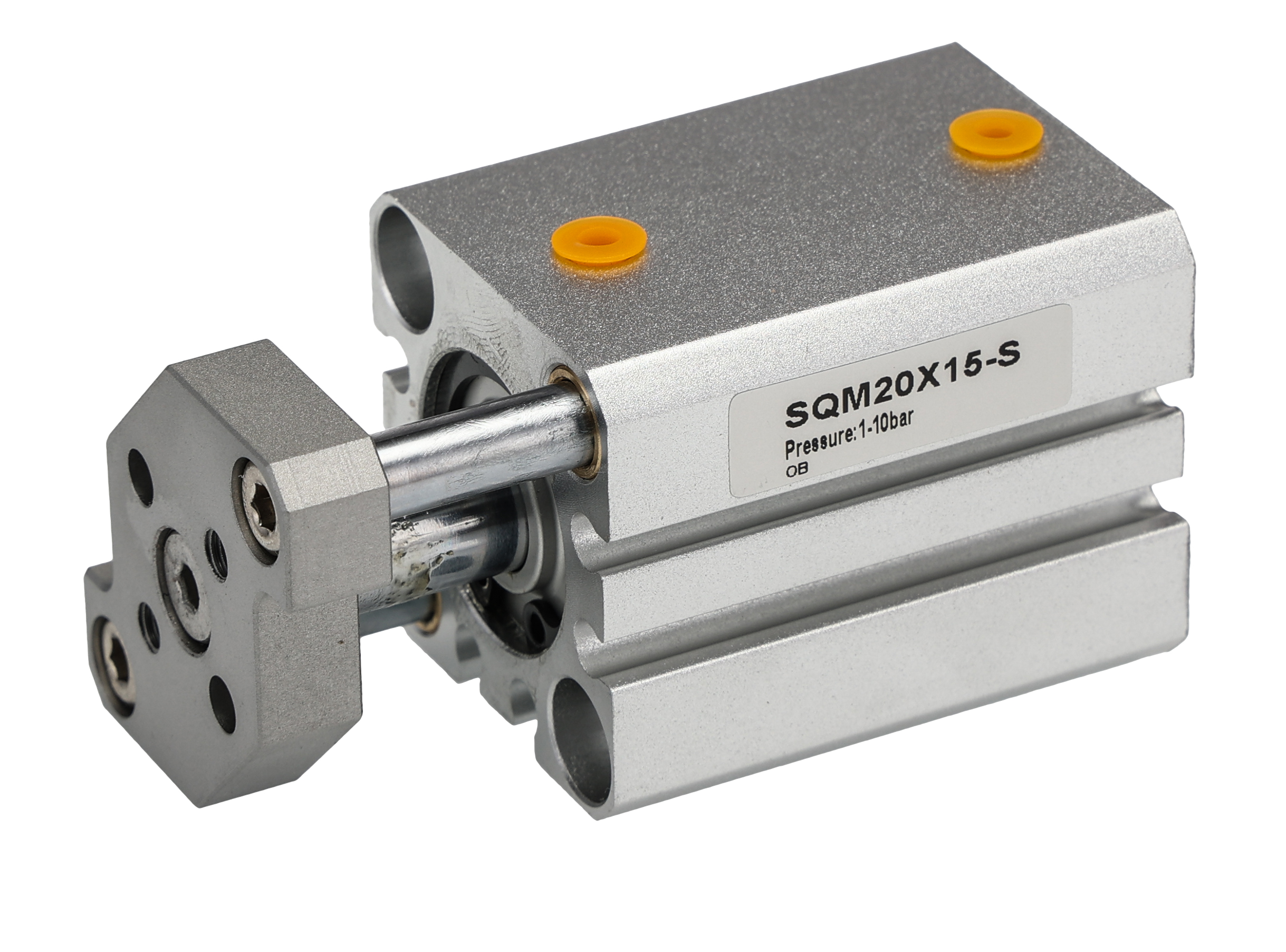 RS PRO Pneumatic Guided Cylinder - 20mm Bore, 12mm Stroke, Double Acting