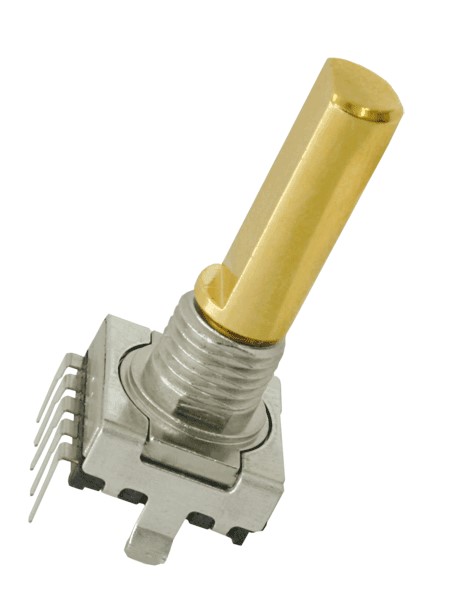 Elma 8 Pulse 2 bit Quadrature Mechanical Rotary Encoder with a 6 mm Slotted Shaft