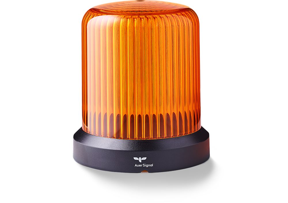 AUER Signal RDMHP Series Amber Dimming, Flashing, Pulsating, Rotating, Steady, Strobe Beacon, 110-240 V ac, Horizontal,