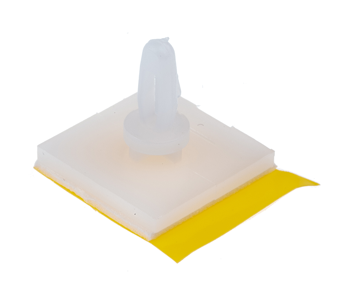 LCBSB-4-01 ART, 6.4mm High Nylon PCB Support for 4mm PCB Hole, 17.8 x 17.8mm Base