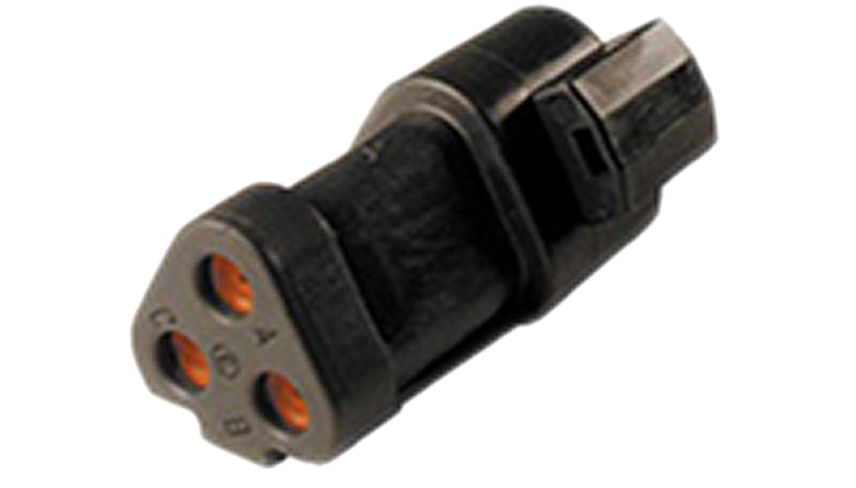 Deutsch, DT04, DT Female 3 Way Connector Assembly for use with Automotive Connectors