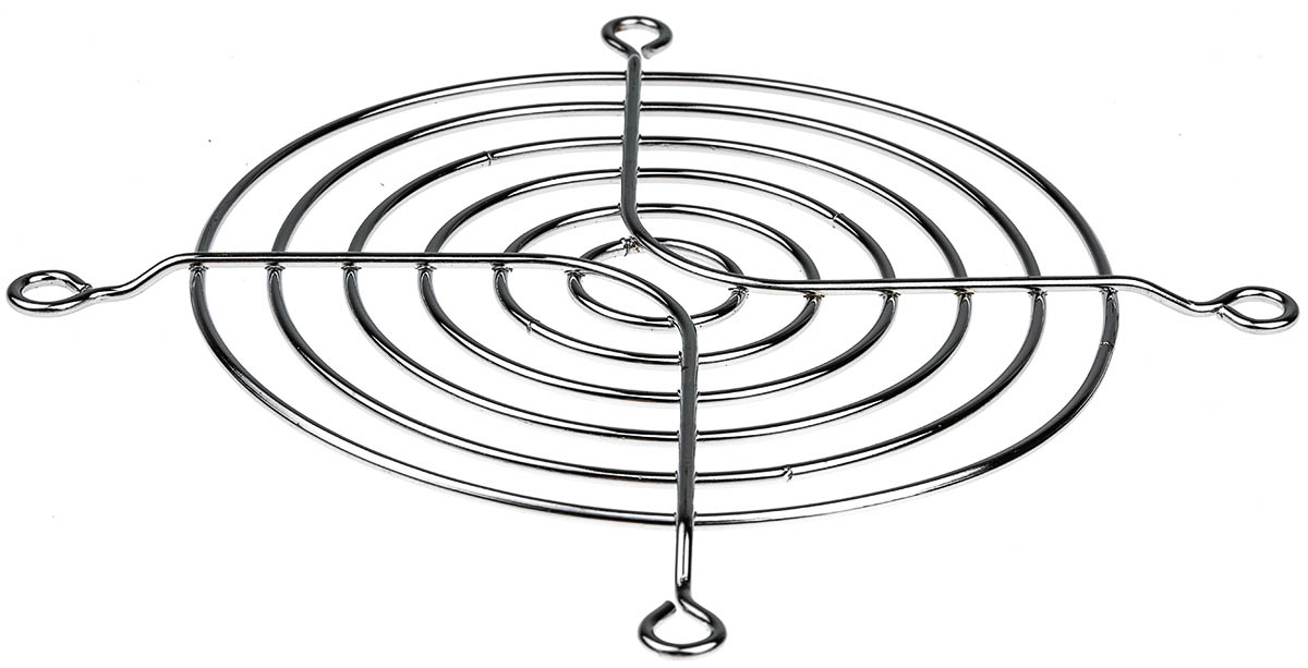 ebm-papst LZ23K Series Steel Finger Guard for 92mm Fans, 82.5mm Hole Spacing