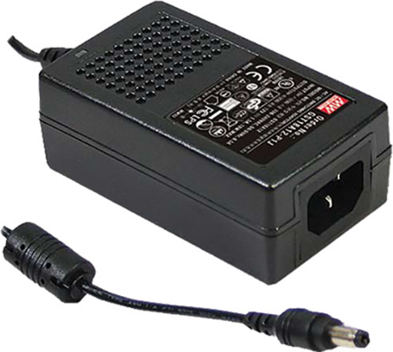 MEAN WELL 18W Power Brick AC/DC Adapter 12V dc Output, 0 → 1.5A Output