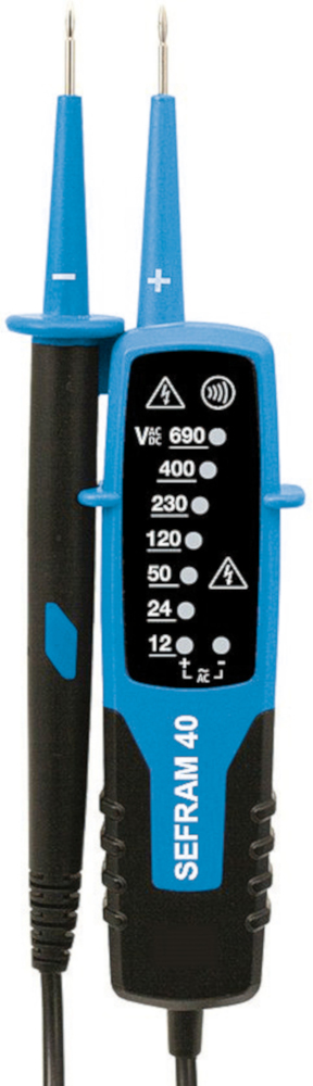 Sefram SEFRAM40, LED Voltage tester, 690V ac, Continuity Check, CAT III 600V