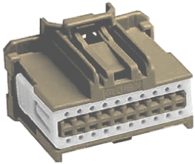 Molex, Stac64 Automotive Connector Socket Brown Through Hole 20 Way, Crimp Termination 34729-0202