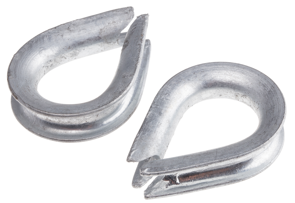 RS PRO Steel Thimble For Use With 9mm Diameter Wire Rope