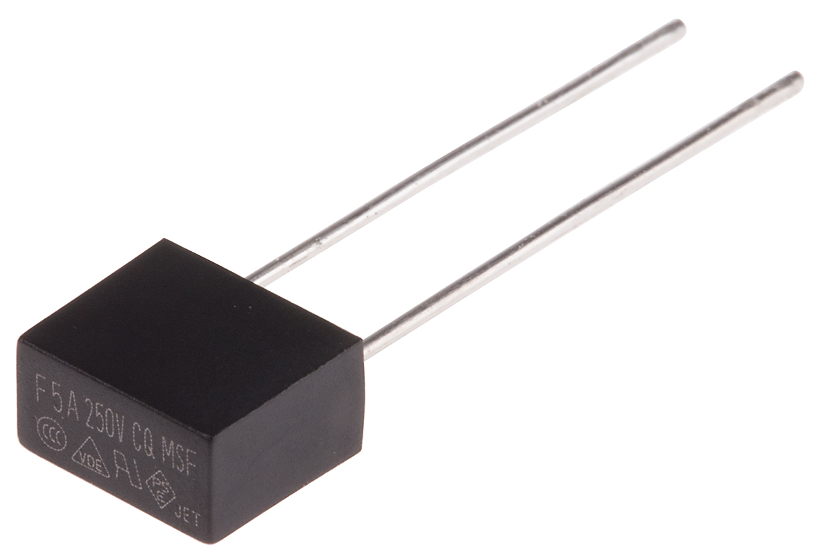RS PRO PC Board Non Resettable Fuse, Radial 5A, 250V