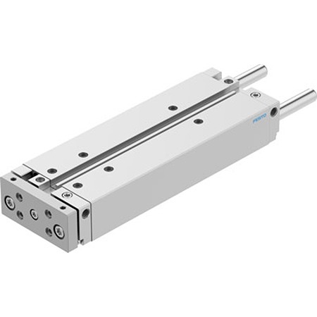 Festo Pneumatic Guided Cylinder - DFM-25-200-B-PPV-A-GF, 25mm Bore, 200mm Stroke, DFM Series, Double Acting