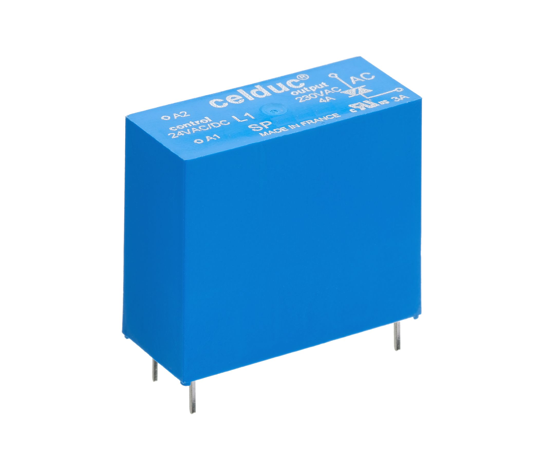 Celduc SP-ST-SL Series Solid State Relay, 5 A Load, PCB Mount, 30 Vdc Load, 30 V ac/dc Control