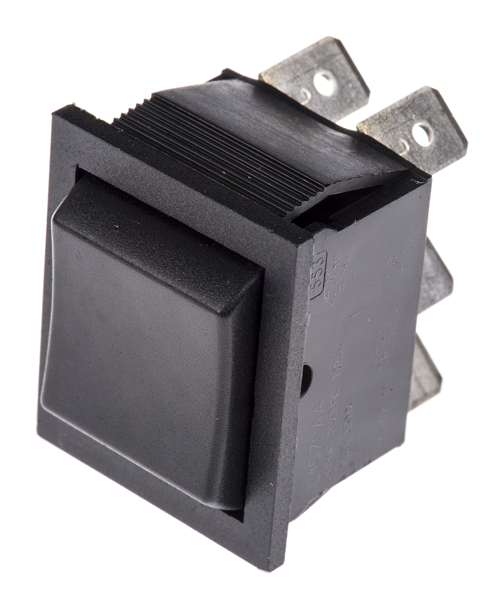 Arcolectric (Bulgin) Ltd DPDT, (On)-Off-(On) Rocker Switch Panel Mount