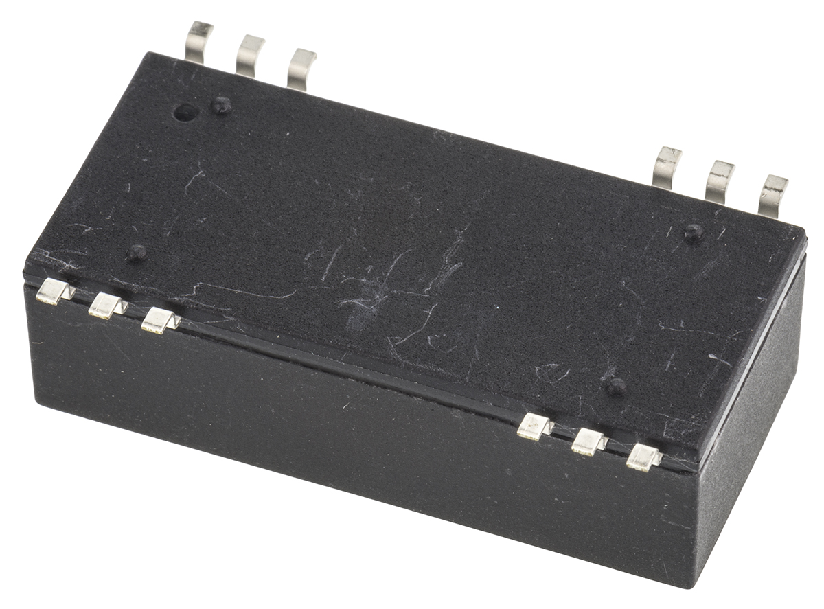 TRACOPOWER TES 3 DC-DC Converter, 5V dc/ 600mA Output, 18 → 36 V dc Input, 3W, Surface Mount, +85°C Max Temp