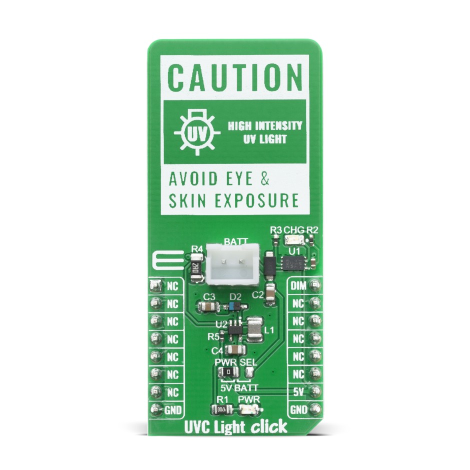 MikroElektronika UVC Light Click LED Driver for TPS61169, 3535UVC1W