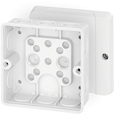 HENSEL DE Series White Polycarbonate Junction Box, IP55, 55 x 98 x 98mm