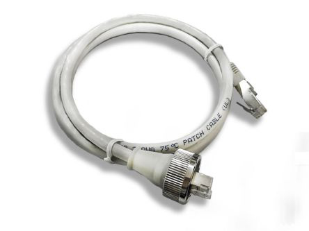 Lumberg, 5m Cat6a, Grey RJ45 to Male RJ45 Male, S/FTP Shielded, Terminated PVC Sheath