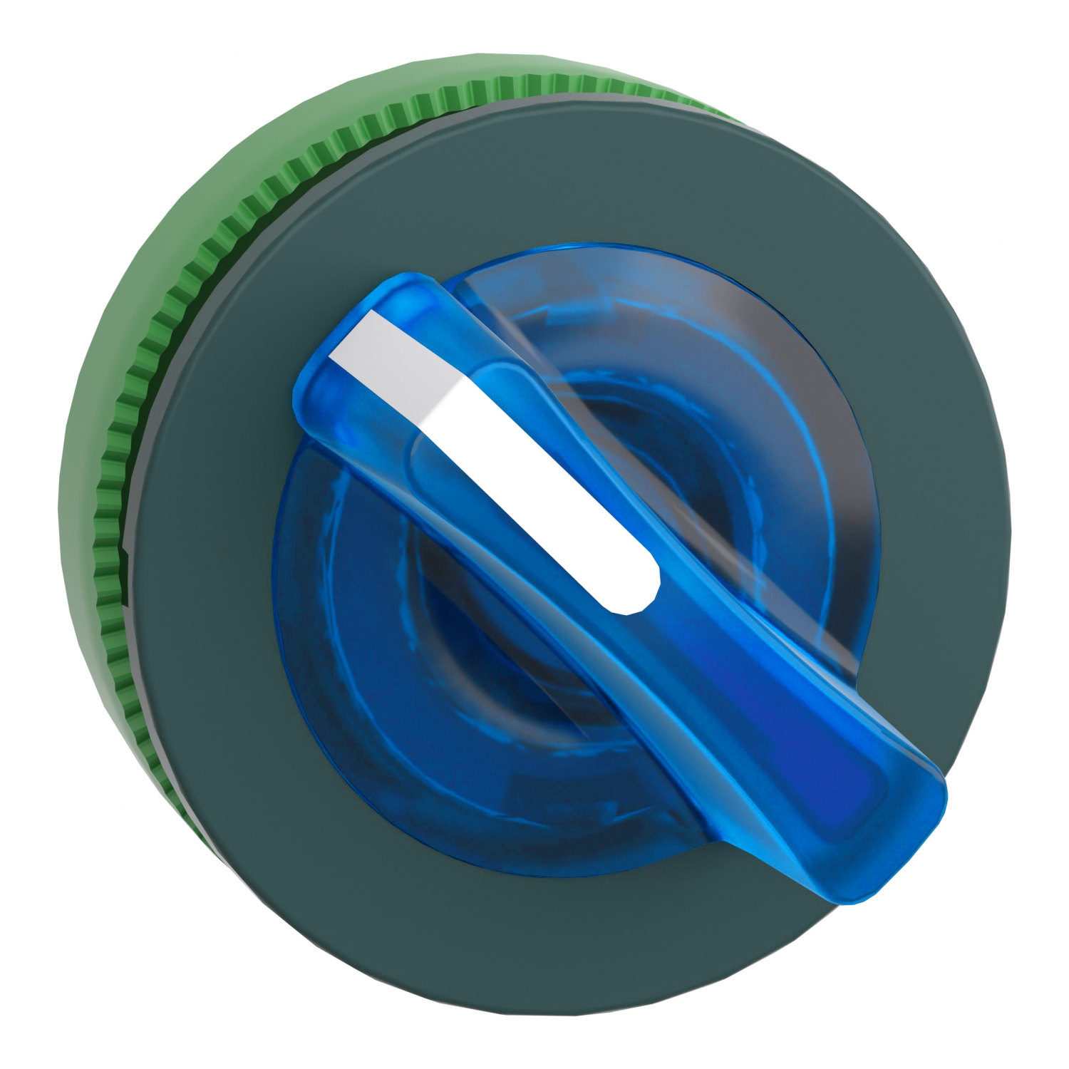 Schneider Electric Harmony Series 2 Position Selector Switch Head, 30mm Cutout, Blue Handle