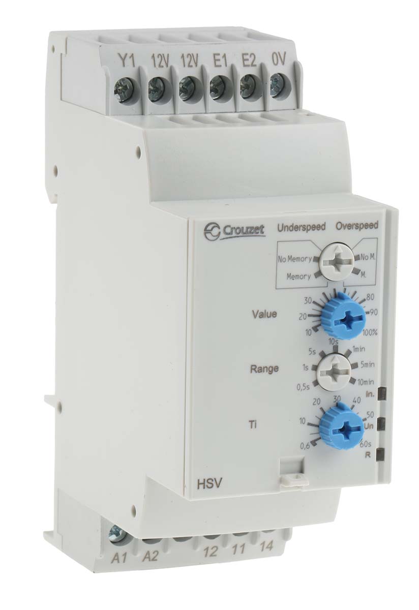 Crouzet Speed Monitoring Relay, SP-NO/NC, DIN Rail