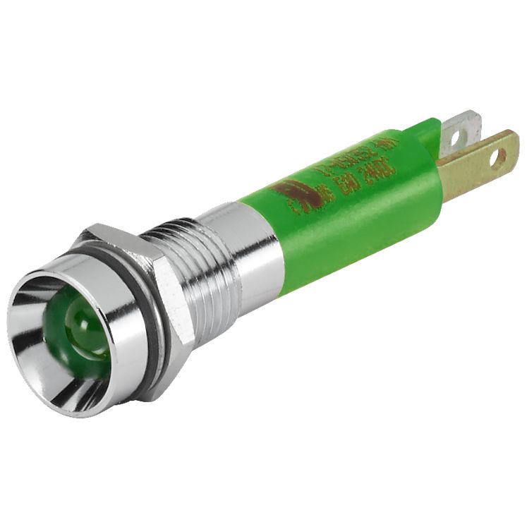 EAO 17-05 Series Green Panel Mount Indicator, 24, 8 Mounting Hole Size, Plug-In Termination, IP40, IP65