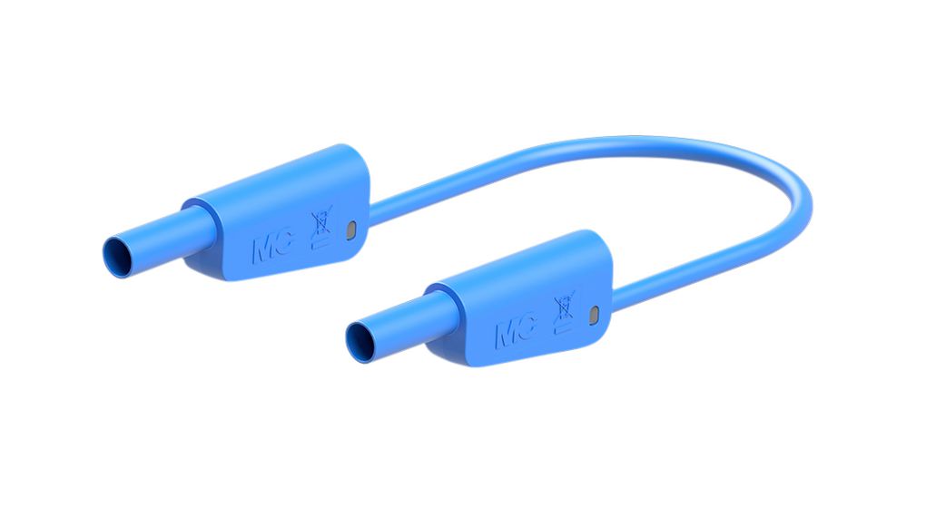 Staubli Test lead, 32A, 600 → 1000V, Blue, 75cm Lead Length