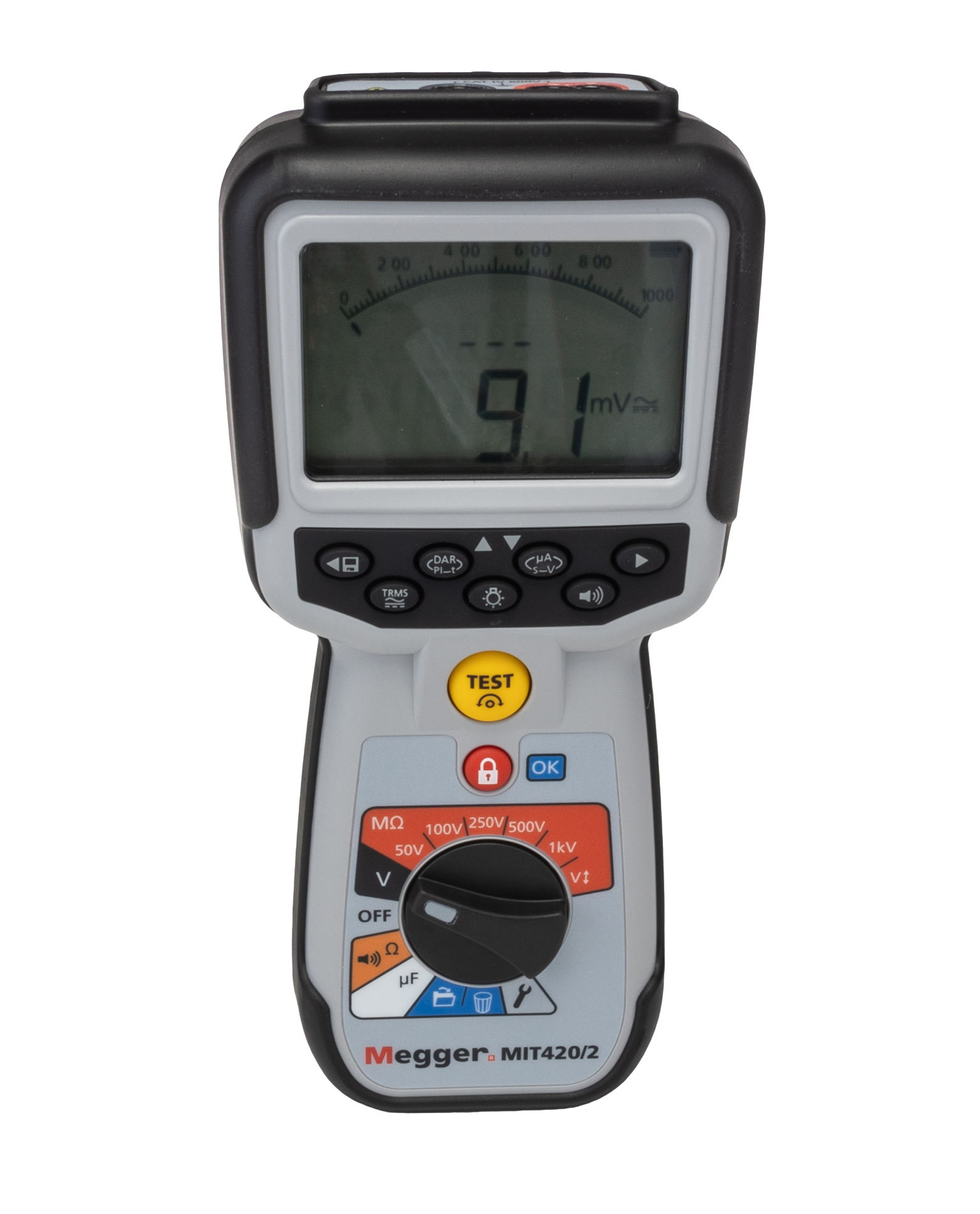 Megger MIT420 2 Insulation Tester, 10V Min, 1000V Max, 200GΩ Max, CAT IV - RS Calibration