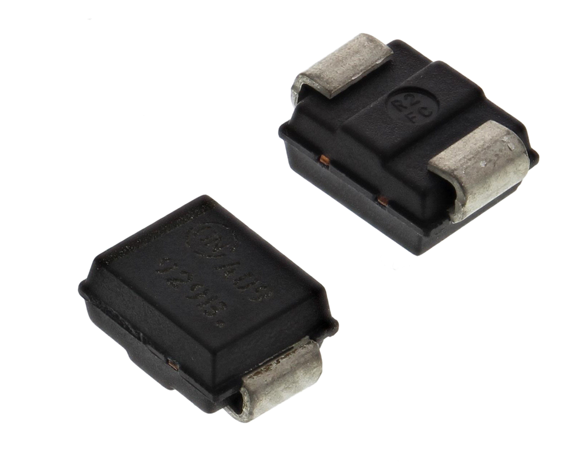 onsemi, 15V Zener Diode 5% 550 mW SMT 2-Pin SMB