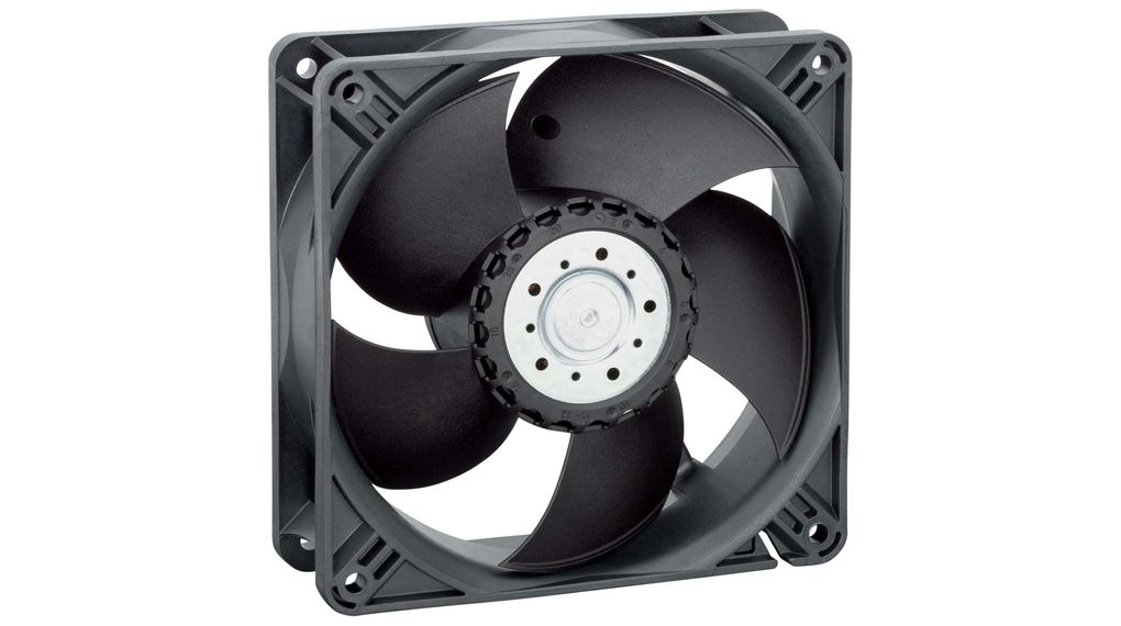 ebm-papst Axial Fan, 24 V dc, dc Operation, 205m³/h, 2.8 → 7.8W, 280mA Max, 119 x 119 x 38mm