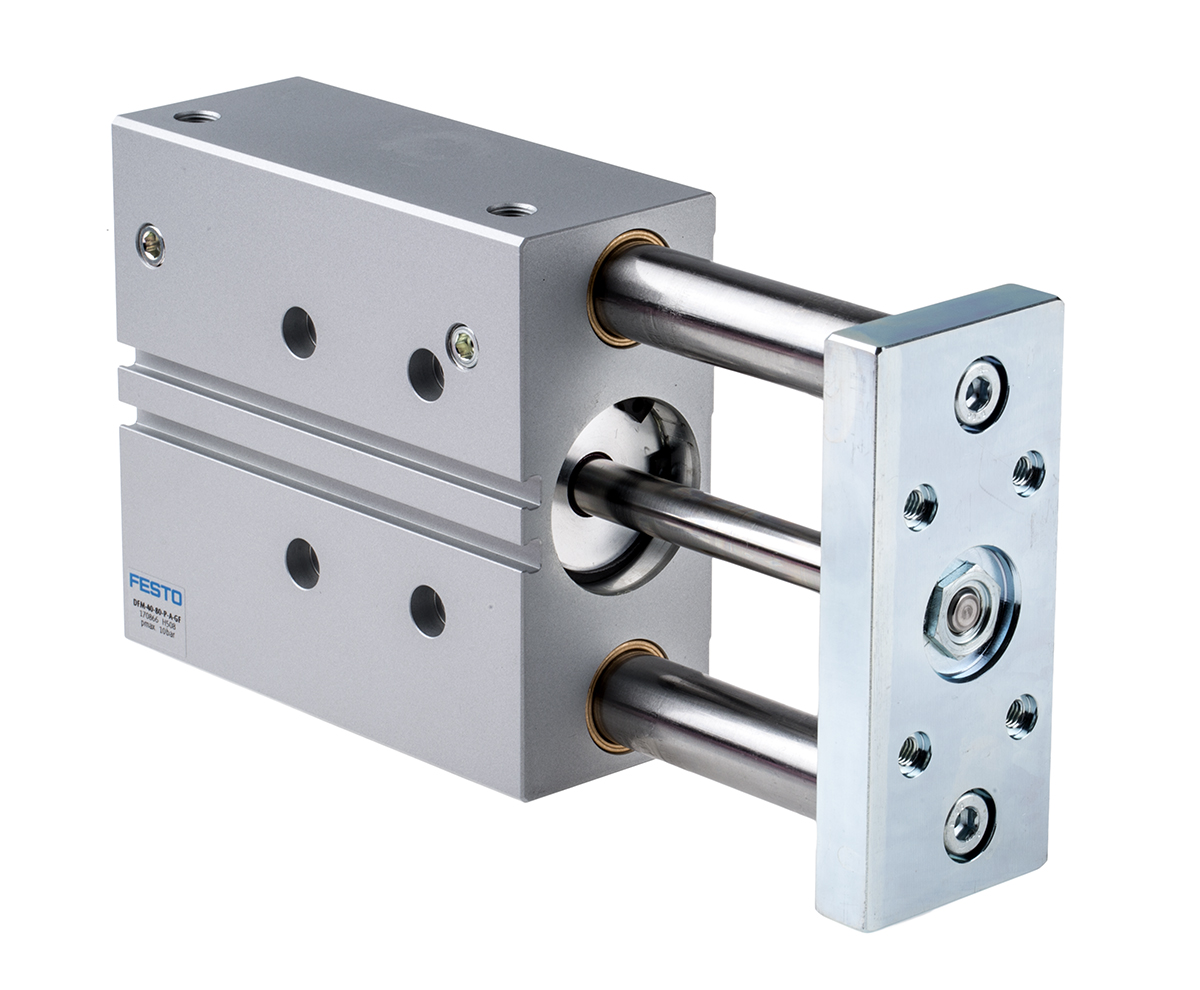 Festo Pneumatic Guided Cylinder - 170866, 40mm Bore, 80mm Stroke, DFM Series, Double Acting