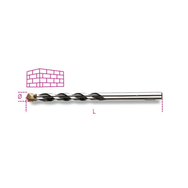BETA 417 Series Masonry Drill Bit for Masonry, 7mm Diameter, 120 mm Overall