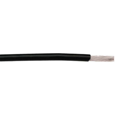 Alpha Wire Hook-up Wire TEFLON Series Black 0.05 mm² Hook Up Wire, 30 AWG, 1/0.25 mm, 30.5m, PTFE Insulation, 2841/1