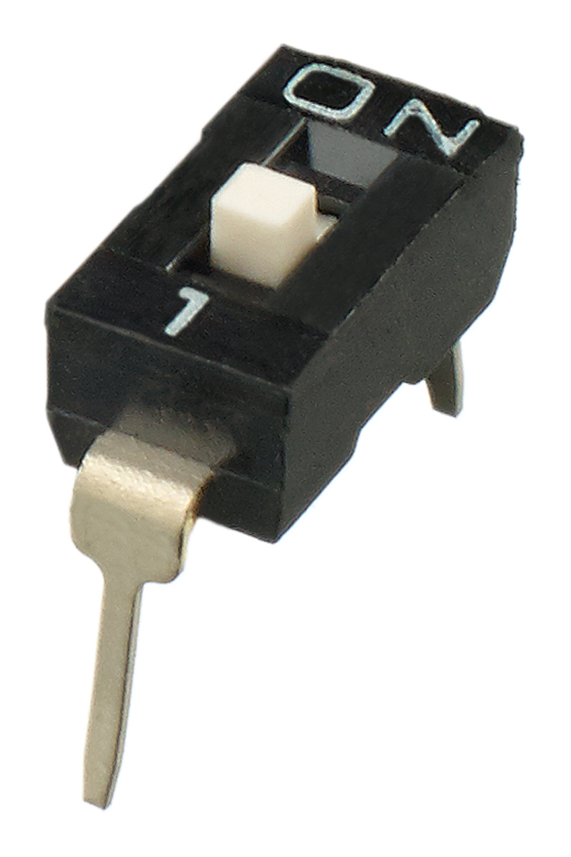 APEM 1 Way Through Hole DIP Switch SPST, Raised Actuator Slide Actuator