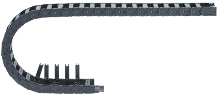Igus 1400, e-chain Black Cable Chain - Flexible Slot, W50 mm x D21mm, L1m, 48 mm Min. Bend Radius, Igumid G