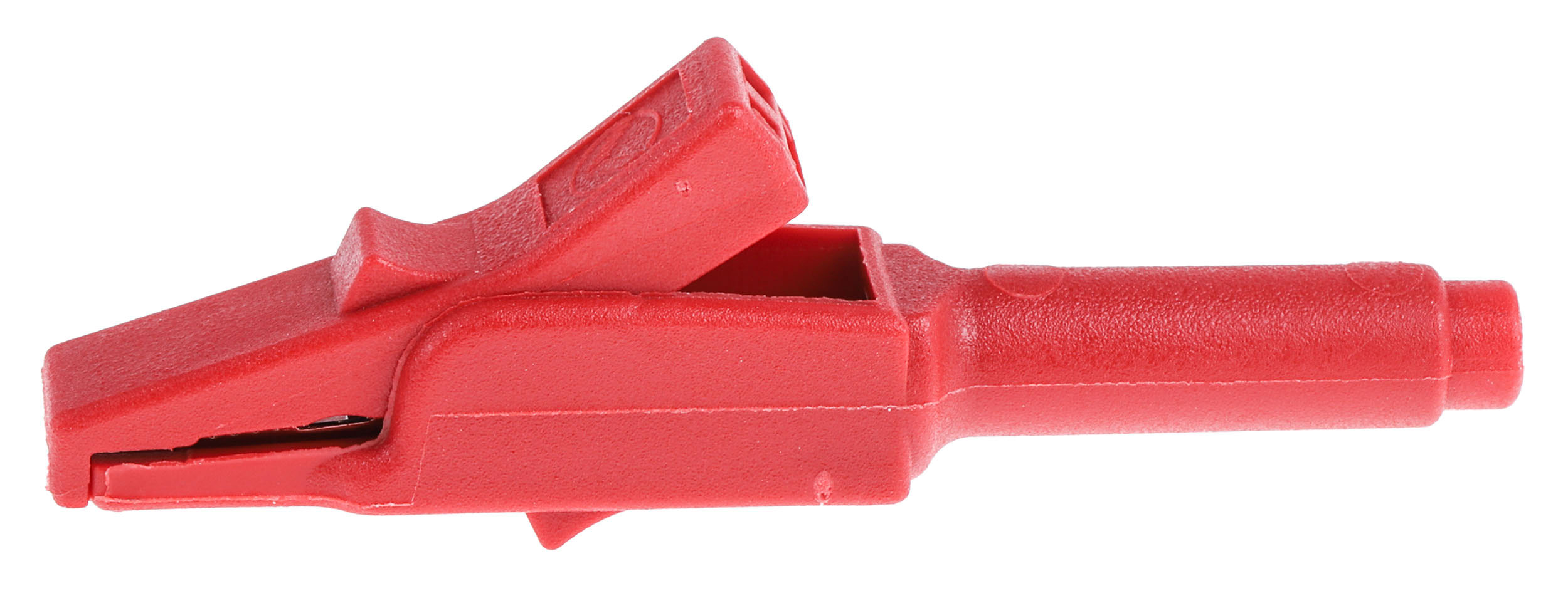 Hirschmann Test & Measurement Crocodile Clip 4 mm Connection, Bronze Contact, 15A, Red