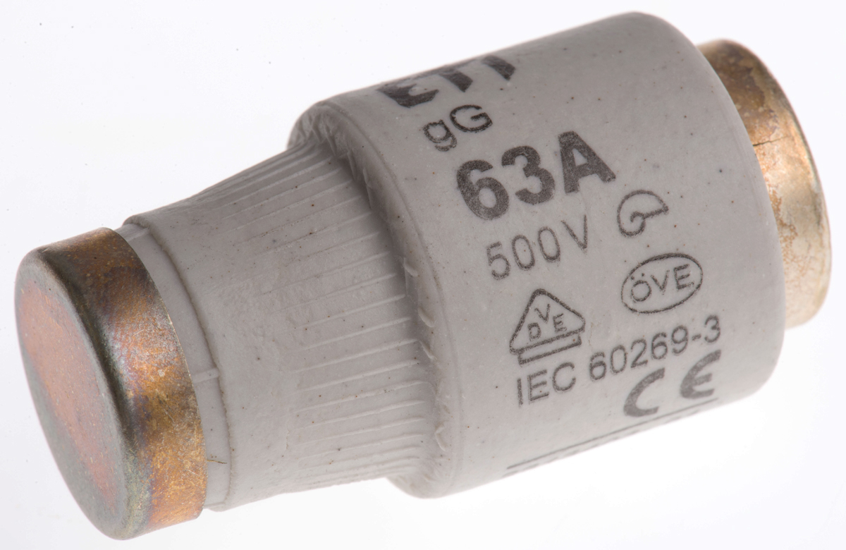 ETI 63A DIII Diazed Fuse, E33 Thread Size, gG - gL, 500V ac