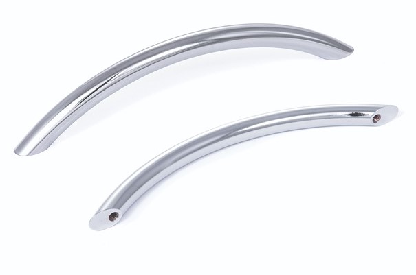RS PRO Polished Chrome Steel Cabinet Handle 24 mm Height, 10mm Width, 96mm Length