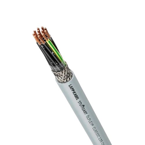 Lapp ÖLFLEX CLASSIC 135 CH Control Cable, 7 Cores, 1 mm² CSA 17 AWG, Screened, 50 m, Grey Zero Halogen Sheath