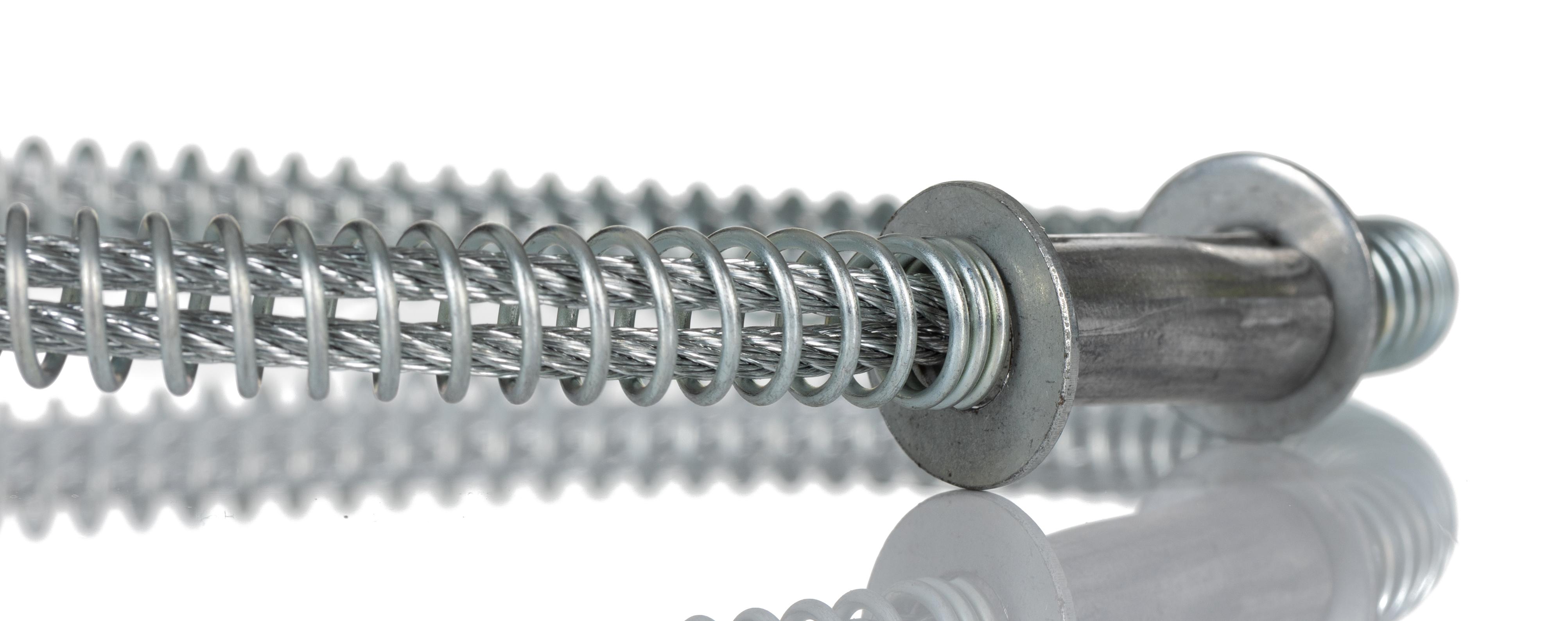 RS PRO 540mm Long Galvanised Steel Hose Whipcheck, 1/2in Hose Size Compatibility