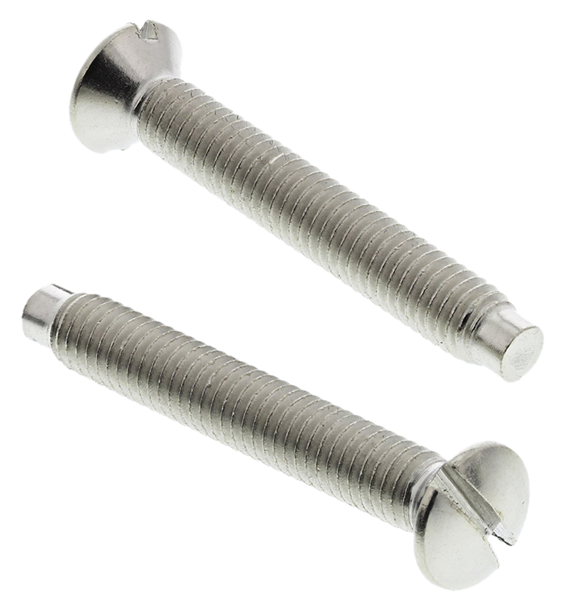 RS PRO Slot M3.5 Raised (Countersunk) Steel Machine Screws DIN 964 x 25.0mm