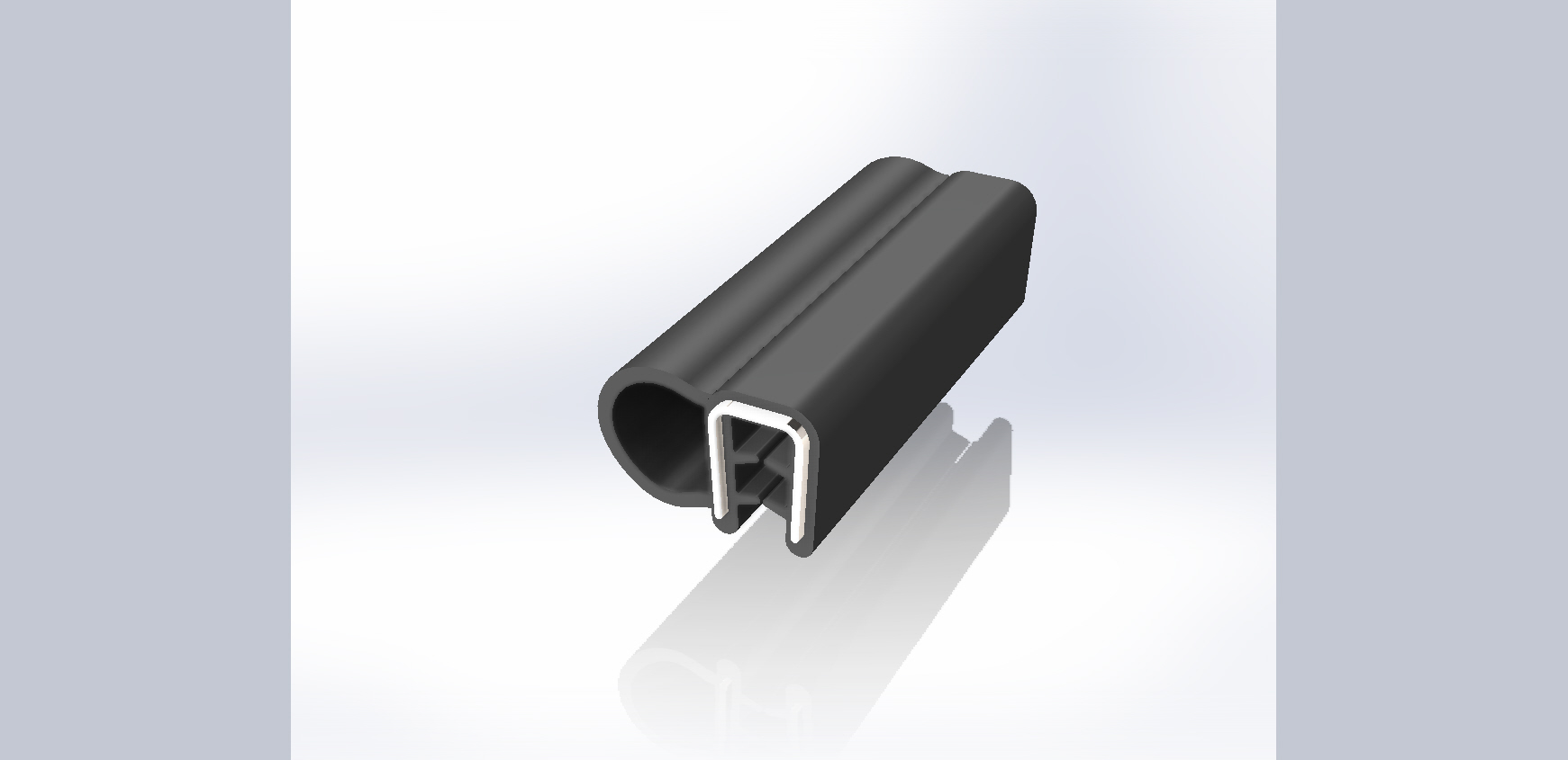 RS PRO Black EPDM  Edging Strip, 20m