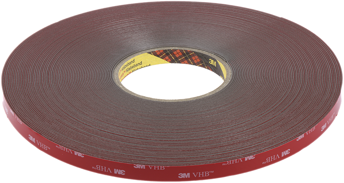 3M GPH-110GF, VHB™ Grey Foam Tape, 12.0mm x 33.0m, 1.10mm Thick