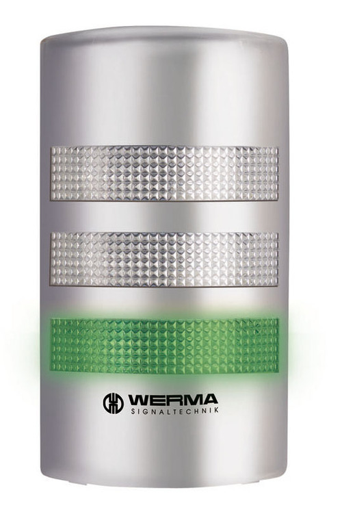 Werma FlatSIGN Series Red/Green/Yellow Signal Tower, 3 Lights, 115 → 230 V, Wall Mount
