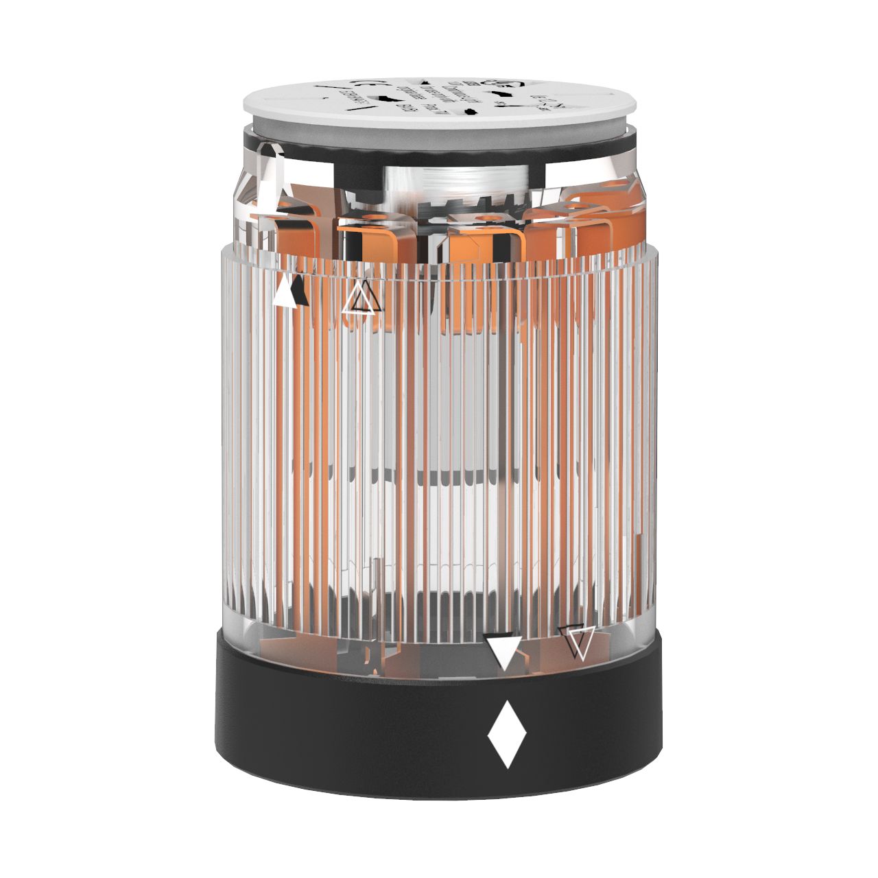 Pfannenberg 28250376015 Series Clear Continuous lighting Effect Signal Tower for Use with Everywhere Where Machine