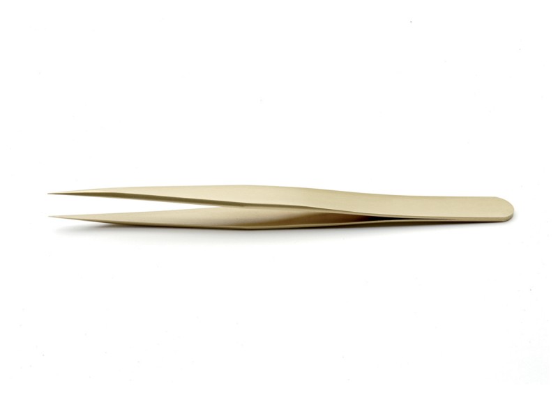 ideal-tek 125 mm, Brass, Fine, Straight, Tweezer