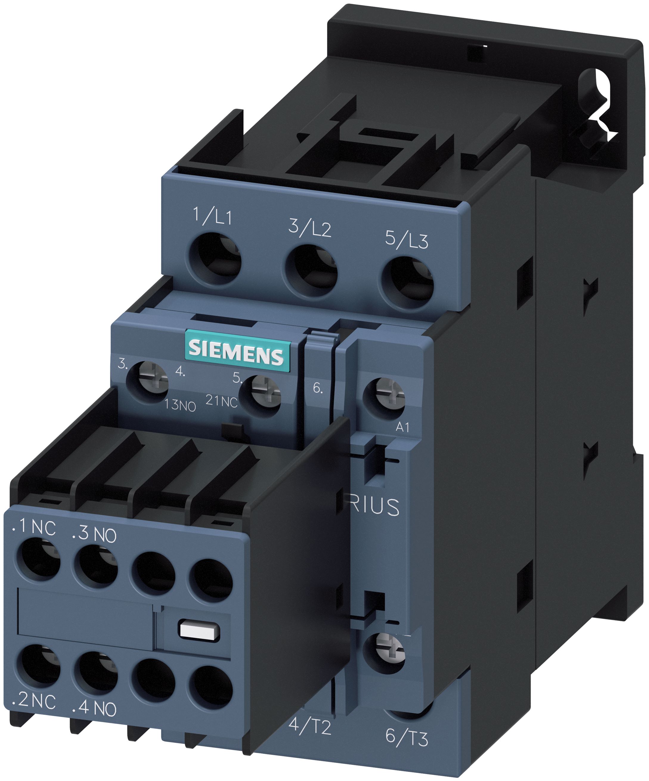 Siemens SIRIUS 3RT Size S0, 3RT2 Contactor, 230 V ac Coil, 3-Pole, 9 A, 4 kW, 2NO + 2NC